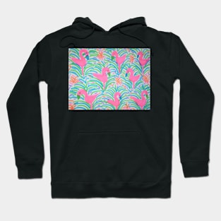 Flamingo Jungle Party Tropical Print Hoodie